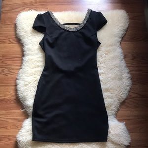 Windsor  Sexy Open Back Black Party Dress